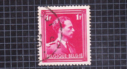 1936 Nr 428 Gestempeld,zonder Gom.Leopold III,type Open Kraag. - 1936-1957 Col Ouvert