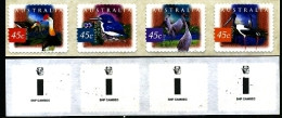 AUSTRALIA - 1998 WETLANDS BIRDS  P&S STRIP  SNP CAMBEC  1 KOALA REPRINT MINT NH - Nuovi