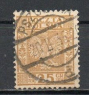 Poland, 1932, State Coat Of Arms, 25g, USED - Used Stamps