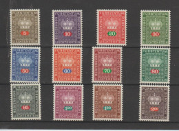 Liechtenstein 1968-69  Official Complete Set   ** MNH - Dienstzegels