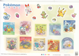 2021 Japan Pokemon Comics Children's Games  Miniature Sheet Of 10 MNH - Nuovi