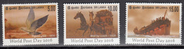 SRI LANKA, 2016,  World Post Day, Set 3 V,   MNH,  (**) - Sri Lanka (Ceylon) (1948-...)