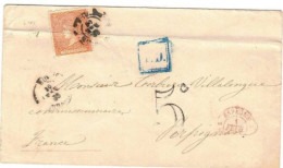 ESPAGNE VIEILLE LETTRE DE 1866 - Covers & Documents