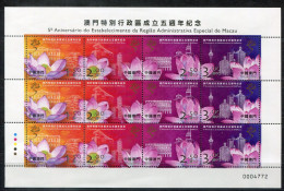 MACAO 1362-1365 KB Mnh - Blumen, Flowers, Fleurs - MACAU - Blocchi & Foglietti