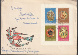 Hongarije 1972, Letter Send To Netherland, Ceramics - Covers & Documents