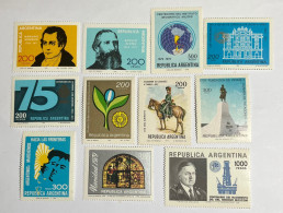 Argentina 1979, 11 Stamps MNH. - Ungebraucht