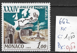 MONACO 662 ** Côte 1.50 € - Cars