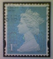 Great Britain, Scott #MH414, Used(o), 2012 Machin: Queen Elizabeth II, 1st, Diamond Blue - Série 'Machin'