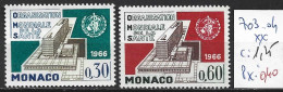 MONACO 703-04 ** Côte 1.25 € - OMS