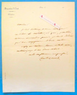 ● L.A.S Camille DOUCET Circa 1850 - Poète Académicien - Ministère D'Etat - Théâtres - Billet - Lettre Autographe - Ecrivains