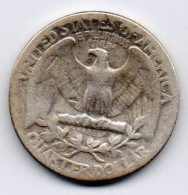 Etats-Unis , Quarter Dollar 1942 D DENVER, Washington , En Argent - 1932-1998: Washington