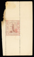 O) 1882 HAWAII, STATUE OF KING KAMEHAMEHA I, SCT 38 2c Lilac Rose, VERTICAL PERFORATION, HORIZONTAL IMPERFORATED, LIGHT - Hawaii
