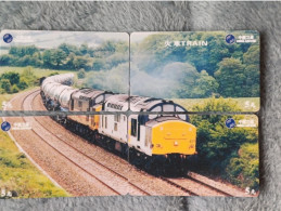 CHINA - TRAIN-010 - PUZZLE SET OF 4 CARDS - China