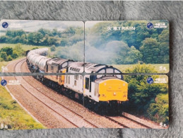 CHINA - TRAIN-010 - PUZZLE SET OF 4 CARDS - Chine
