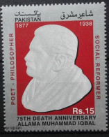 Pakistan 2013, 75th Death Anniversary Allama Muhammad Iqbal, MNH Single Stamp - Pakistan