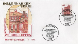 Germany Deutschland 1991 FDC Sehenswürdigkeiten, Semperoper Dresden, Opera Theatre Theater Music Musik, Berlin - 1991-2000