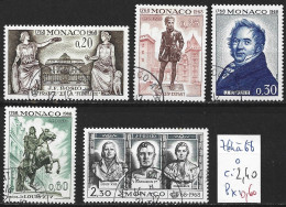 MONACO 764 à 68 Oblitérés Côte 2.40 € - Used Stamps