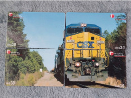 CHINA - TRAIN-014 - PUZZLE SET OF 4 CARDS - Chine