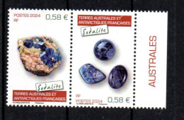 TAAF - FSAT - 2024 - MINERAUX - MINERALS - MINERALIEN - SODALITE - - Unused Stamps