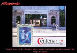 CUBA MINT. 2013-04 CENTENARIO DEL MUSEO NACIONAL DE BELLAS ARTES. HOJA BLOQUE - Nuevos