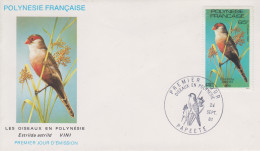 Enveloppe  FDC  1er  Jour   POLYNESIE   Oiseaux    1981 - FDC