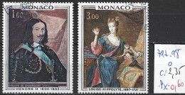 MONACO 797-98 Oblitérés Côte 2.35 € - Used Stamps