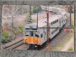 CHINA - TRAIN-020 - PUZZLE SET OF 4 CARDS - Chine