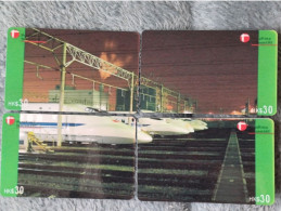 CHINA - TRAIN-022 - PUZZLE SET OF 4 CARDS - Chine