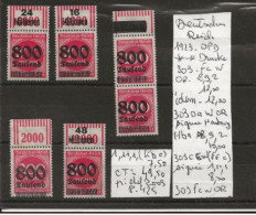 TIMBRE D ALLEMAGNE DEUTSCHES REICH 1923 OPD Nr VOIR SUR PAPIER AVEC TIMBRES COTE 49.50 € € - 1922-1923 Emissions Locales