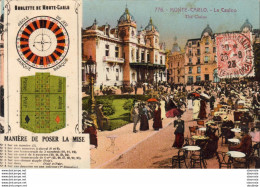 MONACO  MONTE CARLO  Le Casino  Manière De Poser La Mise - Spielbank