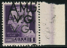 AMG. VG. - Imperiale Lire 1 Doppia Soprastampa Di Cui Una Evanescente - Mint/hinged