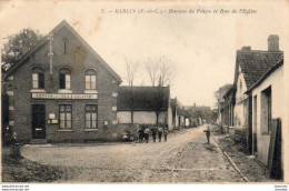 D62  BARLIN  Bureau De Postes Et Rue De L'Église - Barlin