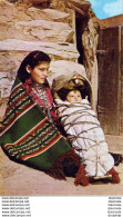 A YOUNG NAVAHO INDIAN MOTHER WITH HER PAPOOSE - Other & Unclassified