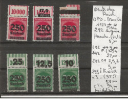 TIMBRE D ALLEMAGNE DEUTSCHES REICH 1923 OPD Nr VOIR SUR PAPIER AVEC TIMBRES COTE 94.00 € € - 1922-1923 Lokale Uitgaves