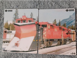 CHINA - TRAIN-030 - PUZZLE SET OF 4 CARDS - Chine