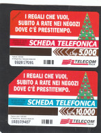 Italia Telcom, Buon Natale '97, Prestitempo 5000&10000 Lire - Public Special Or Commemorative