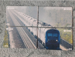 CHINA - TRAIN-033 - PUZZLE SET OF 4 CARDS - Chine