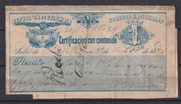 Colombia 1895 Cubiertas Label 1 Peso Used MEDELLIN On Fragment - Colombia