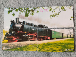 CHINA - TRAIN-036 - PUZZLE SET OF 4 CARDS - Chine