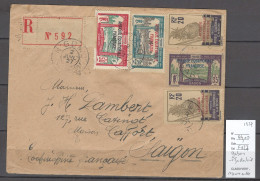 Gabon- Lettre Recommandée - Cachet De N'GOMO Pour Saigon - Indochine - 1927 - Briefe U. Dokumente