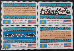 Palau 1983, Palau U.S. Postal Agreement, MNH S/S - Palau