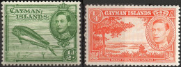 CAYMAN ISLAND/1938-42/MH/SC#100, 101 MNH/KING GEORGE VI / KGVI / SHORT SET - Kaimaninseln