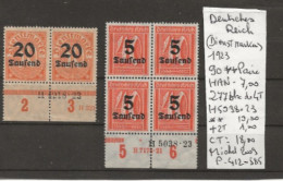 TIMBRE D ALLEMAGNE DEUTSCHES REICH 1923 (DIENSTMARKEN)  Nr VOIR SUR PAPIER AVEC TIMBRES COTE 75.50 € - 1922-1923 Emisiones Locales