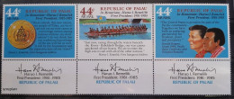 Palau 1986, In Memoriam-Haruo I. Remeliik First President, MNH Stamps Strip - Palau