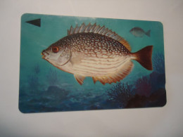 BAHRAIN   USED  CARDS  FISH FISHES  MARINE LIFE - Peces