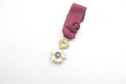 Militaria - MEDAL : Kroonorde Order Of The Crown Commandeur Medaille Eerste Klasse - Miniature - Gold Plated - Belgium - Other & Unclassified