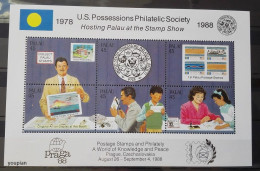 Palau 1988, U.S. Possessions Philatelic Society, MNH S/S - Palau