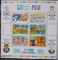 Palau 1991, Peace Corps In Palau, MNH S/S - Palau
