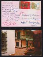 Colombia 1968 Picture Postcard BOGOTA X France Casa De Monedas Patio - Colombia