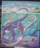 Palau 1993, Prehistoric And Legendary Monsters Of The Pacific, MNH Sheetlet - Palau